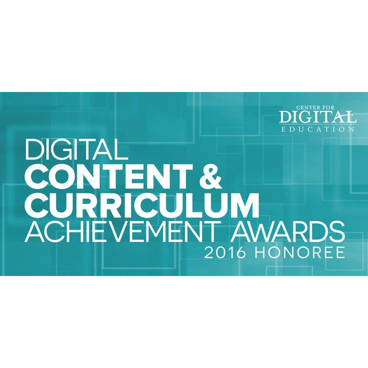  Digital Content & Curriculum Achievement Awards 2016 Honoree logo
